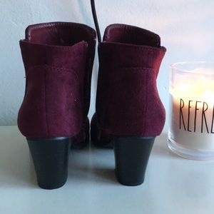 Vegan Suede Purple Heels